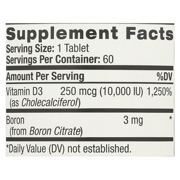 Natrol Vitamin D3 10000IU (60 капсул/60serv)