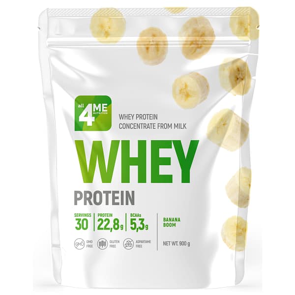 All 4 Me Nutrition Whey Protein (900g/30serv)