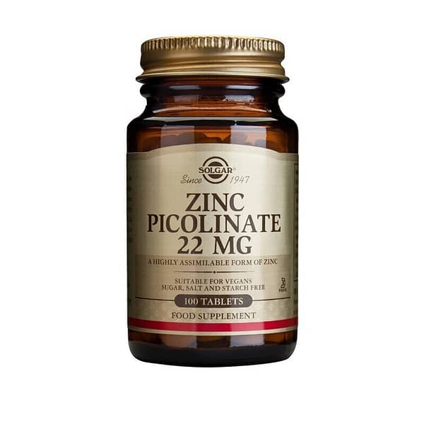Solgar Zinc Picolinate 22mg (100 таблеток/100serv)