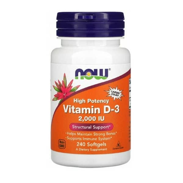 Now Vitamin D-3 2000IU (240 капсул/240serv)